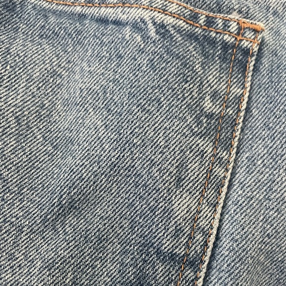 ZARA STRAIGHT DENIM SHORTS BLUE SIZE 27 or SIZE 4. - Picture 5 of 5